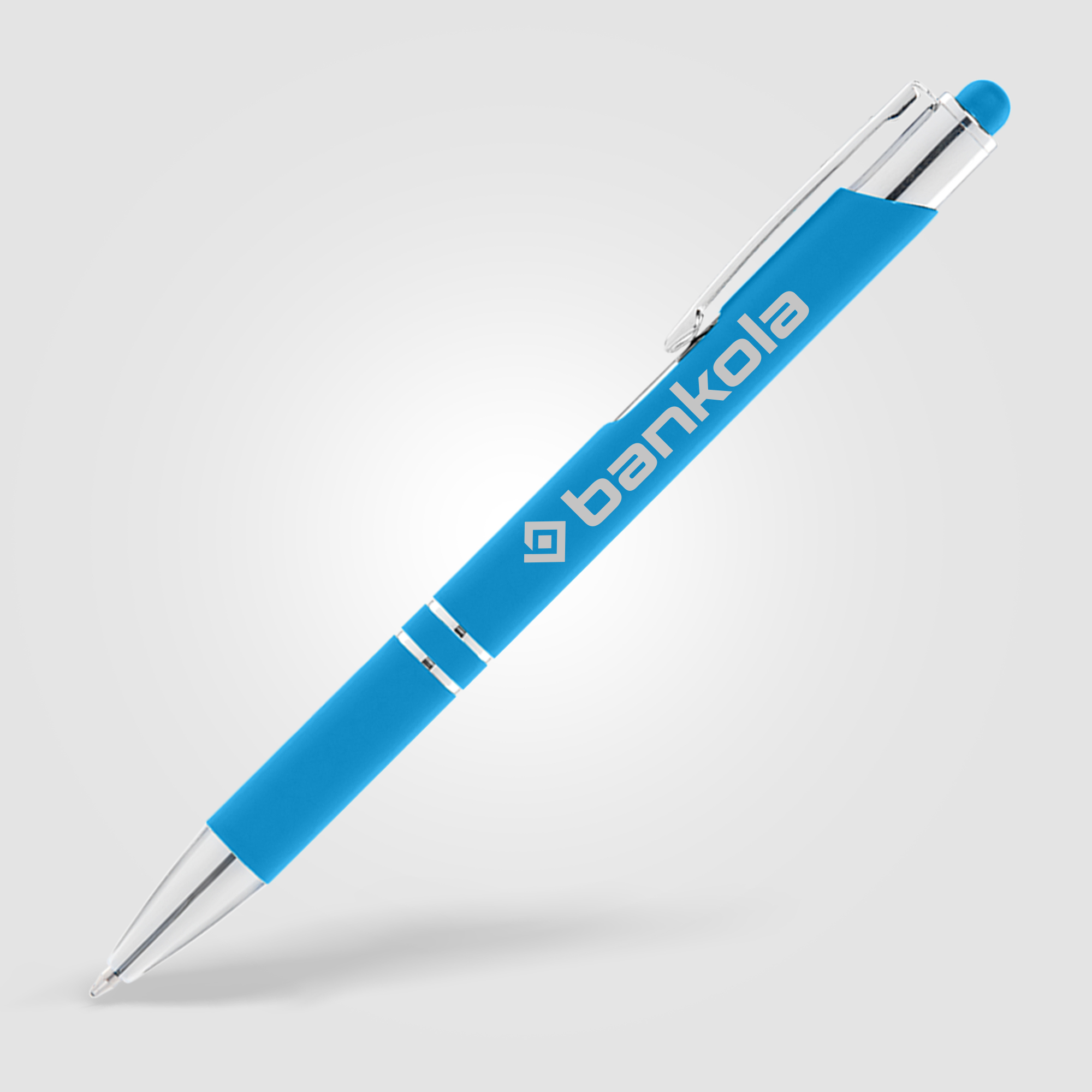 Stylo Stylet personnalisable - Crosby Softy Bleu clair